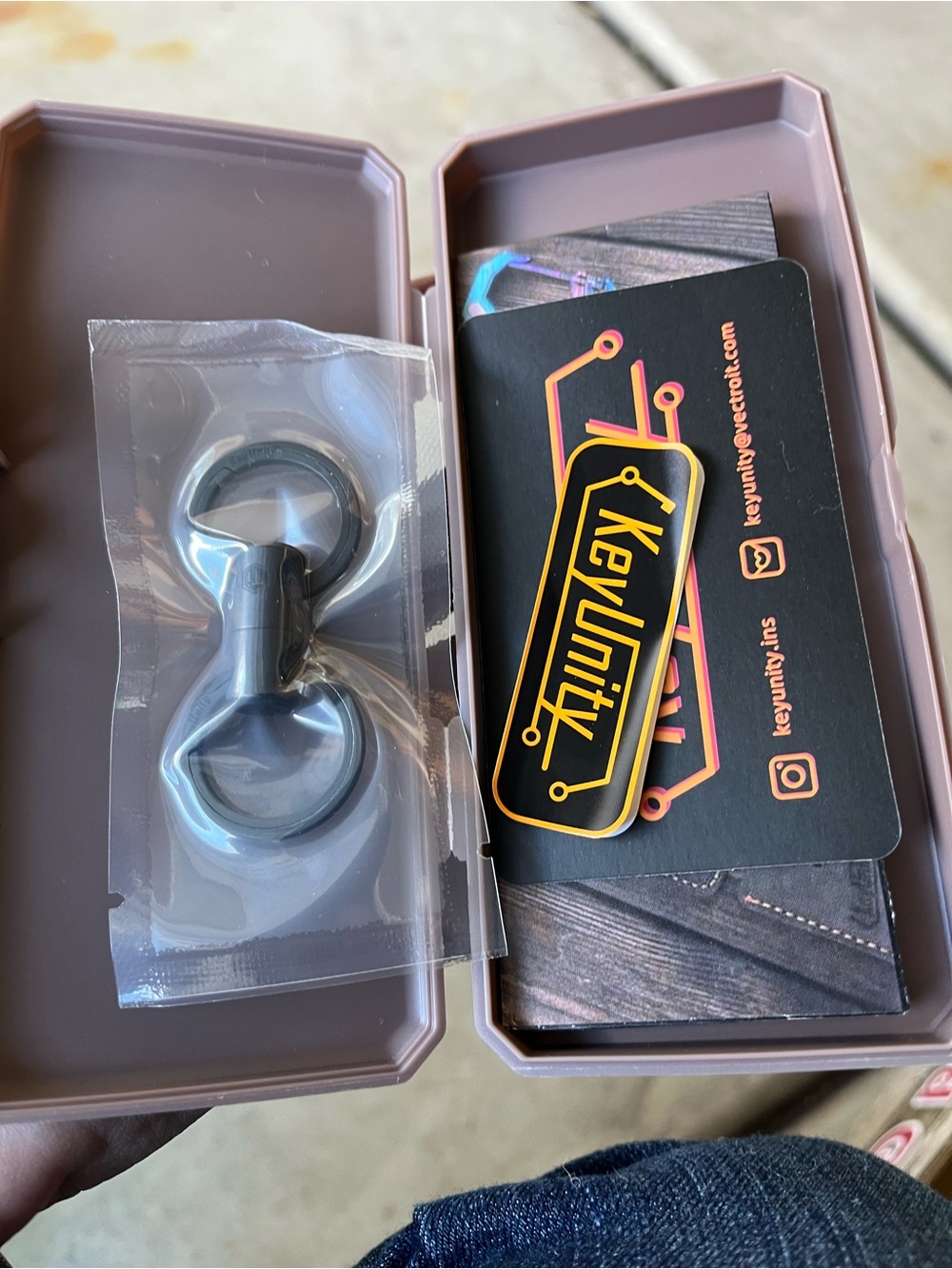 KeyUnit Keychain Ring Set in Matte Black KA12